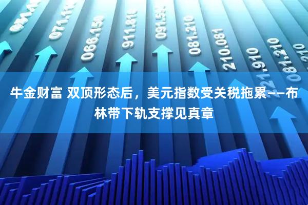 牛金财富 双顶形态后，美元指数受关税拖累——布林带下轨支撑见真章